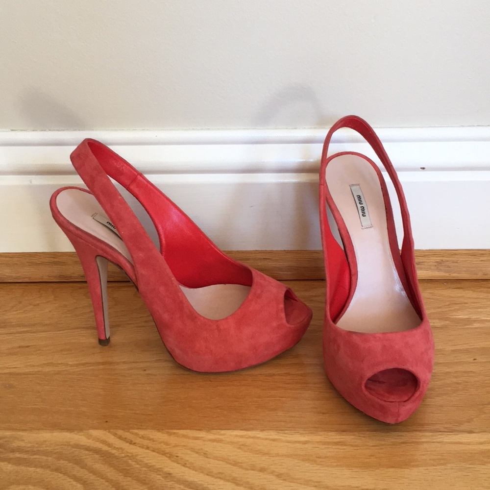 Miu Miu Peeptoe Pumps